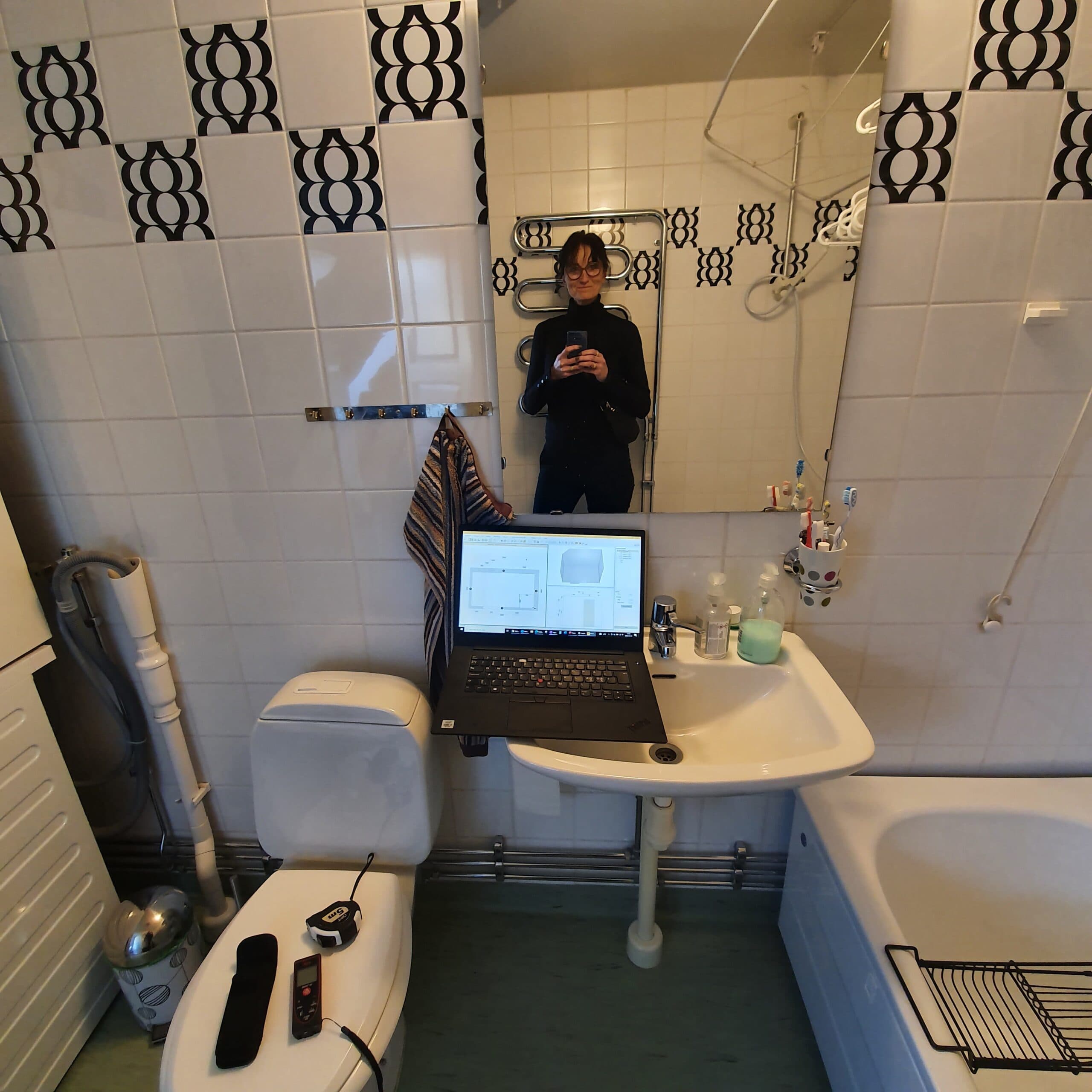 Badrum innan renovering