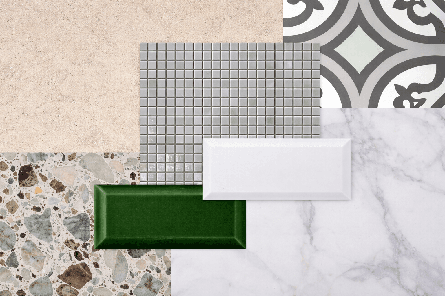 En bild på material