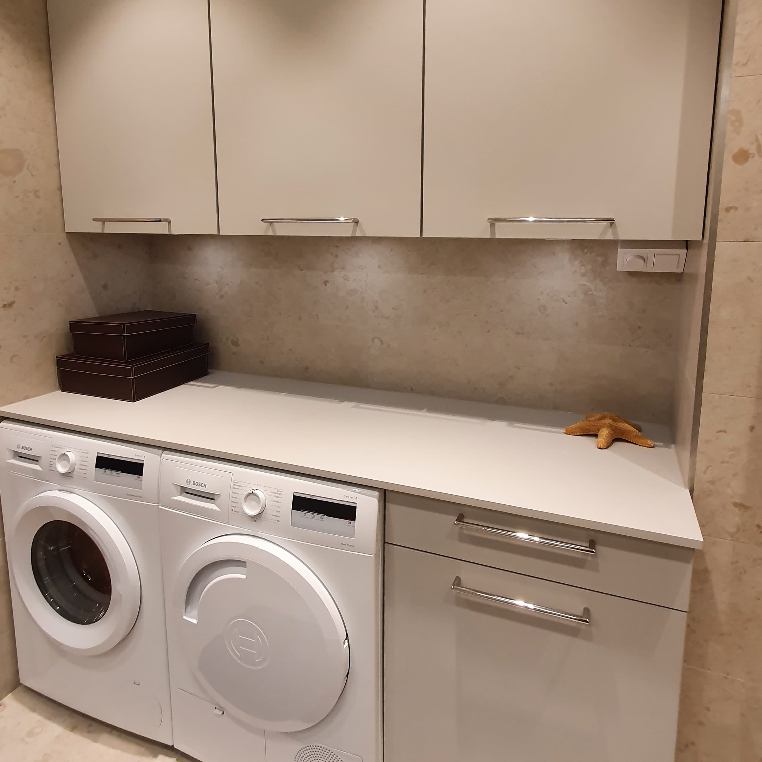 Tvättstuga i badrum