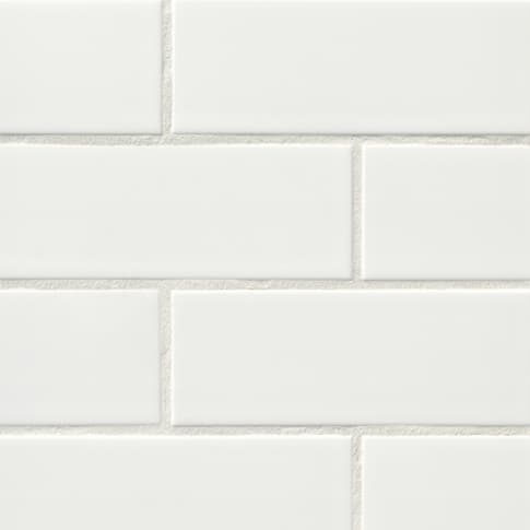 En vägg med subway tile